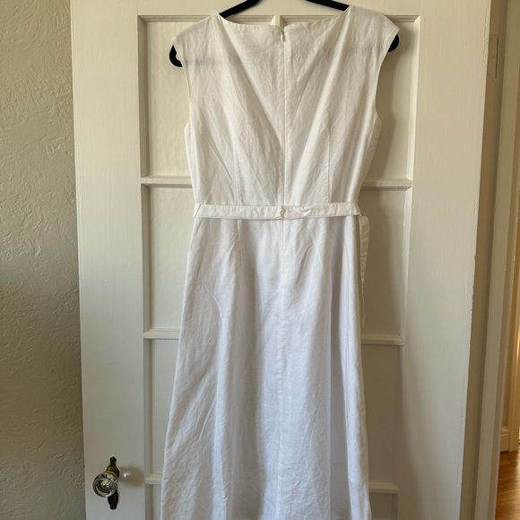 UNIQLO WOMEN LINEN COTTON SLEEVELESS DRESS WHITE SIZE S - Picture 9 of 9